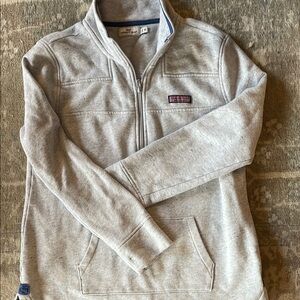 Gray Quarter-Zip Pullover